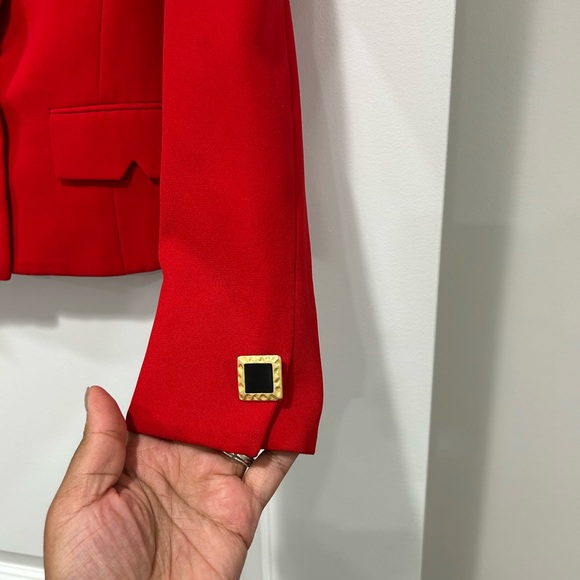 La Belle Vibrant Red Women's Blazer - Picture 6 of 7